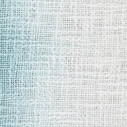 50" X 60" Black and White Woven Cotton Ombre Throw Blanket with Fringe