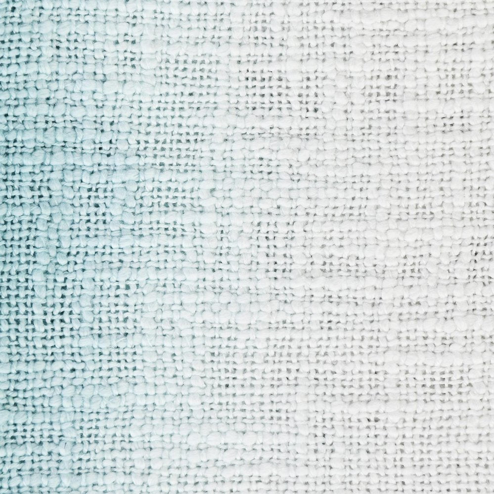 50" X 60" Black and White Woven Cotton Ombre Throw Blanket with Fringe
