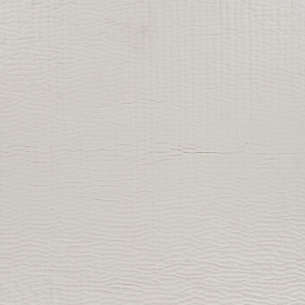 60" X 50" Blue Kantha Cotton Throw Blanket with Embroidery