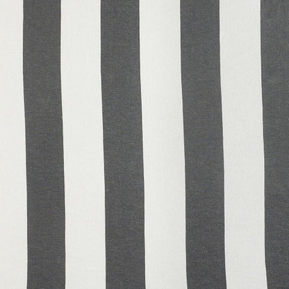 50" X 60" Gray and White Woven Cotton Striped Throw Blanket with Tassels