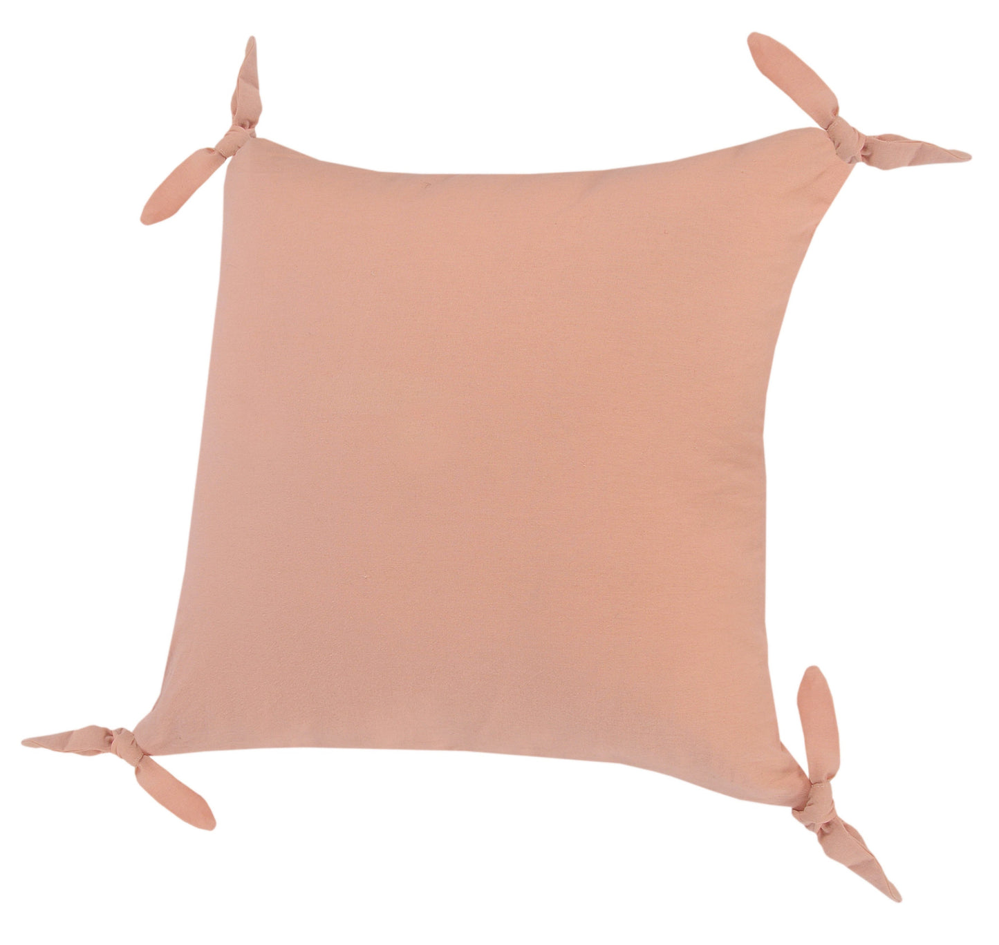 20" X 20" Burnt Orange 100% Cotton Zippered Pillow