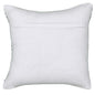 18" X 18" Green and White Chevron Cotton Zippered Pillow