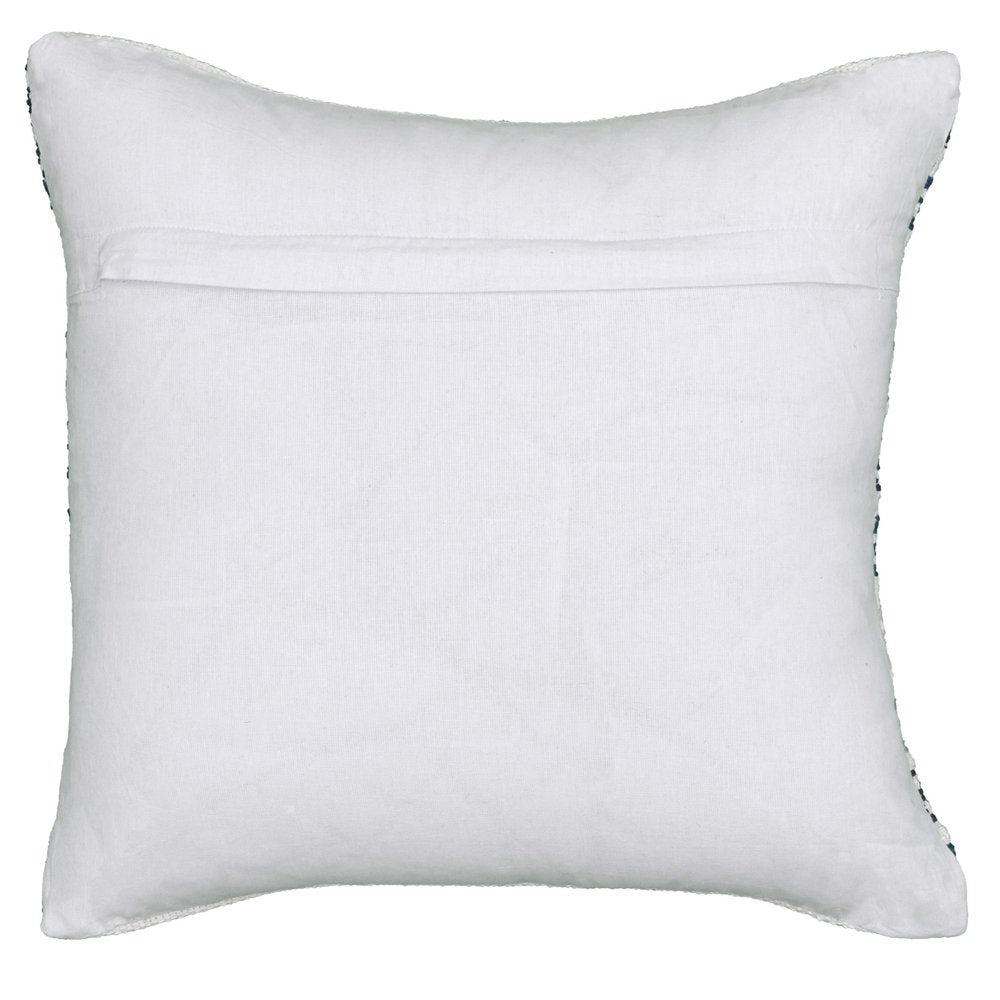 18" Gray and White Throw Pillow