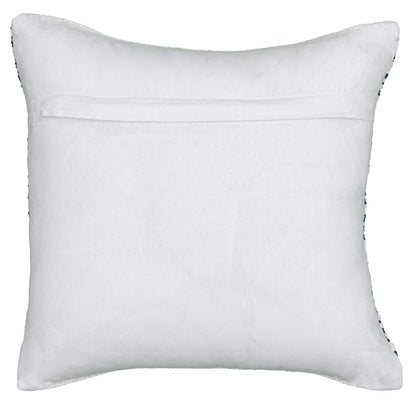 18" Gray and White Throw Pillow