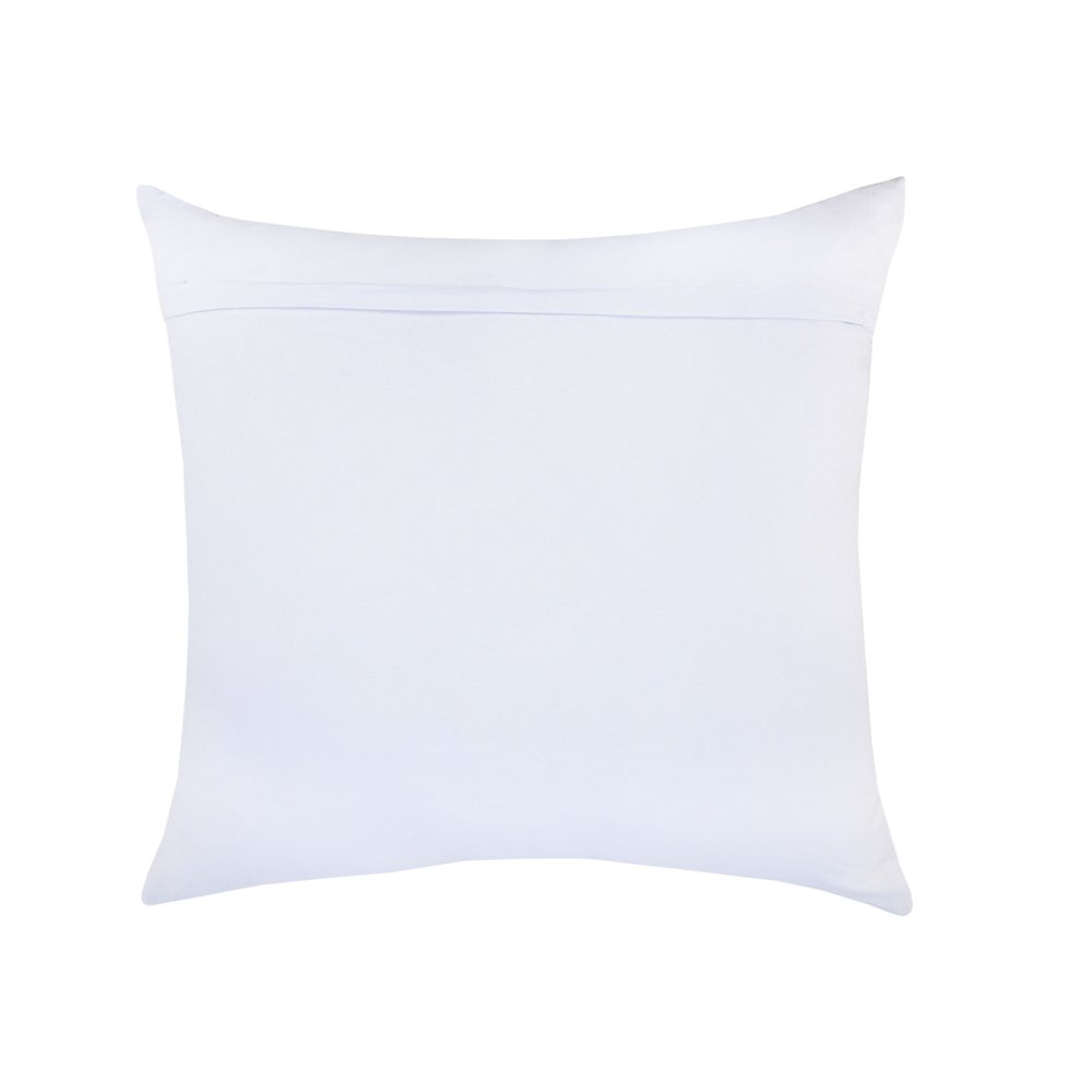 18" Gray and White Throw Pillow