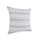 18" X 18" Blue White And Gray 100% Cotton Chevron Zippered Pillow
