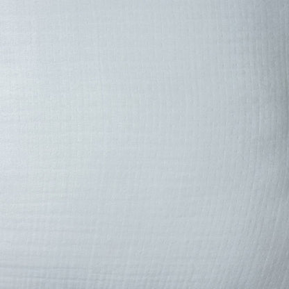 20" X 20" White And Blue 100% Cotton Zippered Pillow