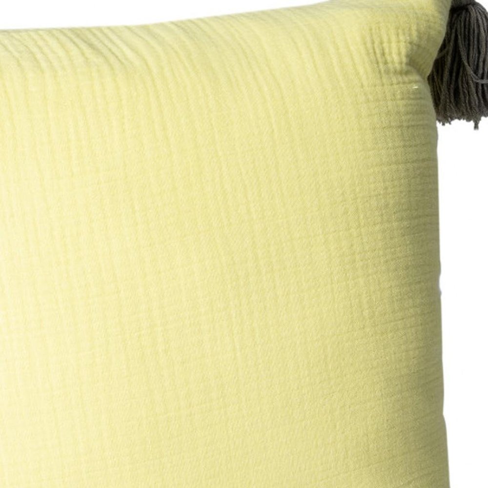 20" Blue And White Cotton Throw Pillow