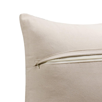 20" Yellow and White Throw Pillow