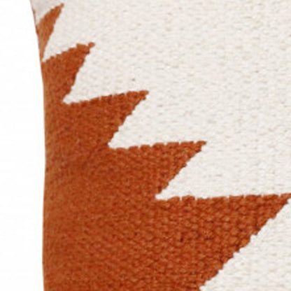 20" Yellow and White Throw Pillow