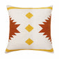 20" Yellow and White Throw Pillow