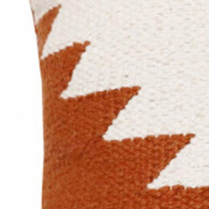 20" Yellow and White Throw Pillow
