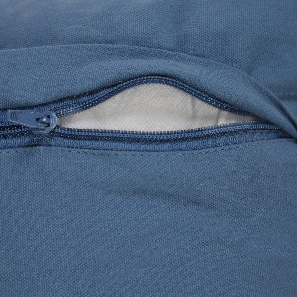 20" Blue Throw Pillow with Tassels