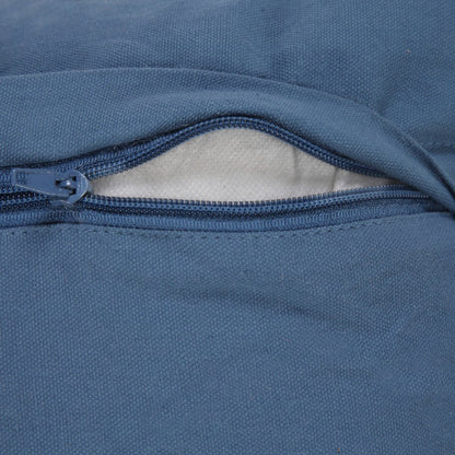 20" Blue Throw Pillow with Tassels