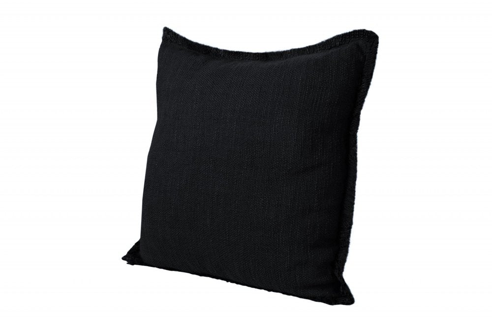 20" X 20" Light Yellow And White 100% Cotton Geometric Zippered Pillow