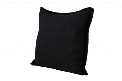 20" X 20" Light Yellow And White 100% Cotton Geometric Zippered Pillow