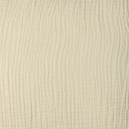 20" X 20" Aqua Blue And Cream 100% Cotton Zippered Pillow