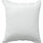 20" X 20" Aqua Blue And Cream 100% Cotton Zippered Pillow