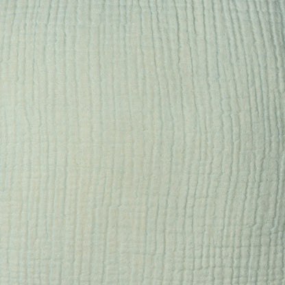 20" X 20" Aqua Blue And Cream 100% Cotton Zippered Pillow