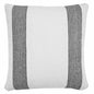 20" X 20" Black And White 100% Cotton Geometric Zippered Pillow