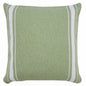 20" X 20" Yellow And White 100% Cotton Geometric Zippered Pillow