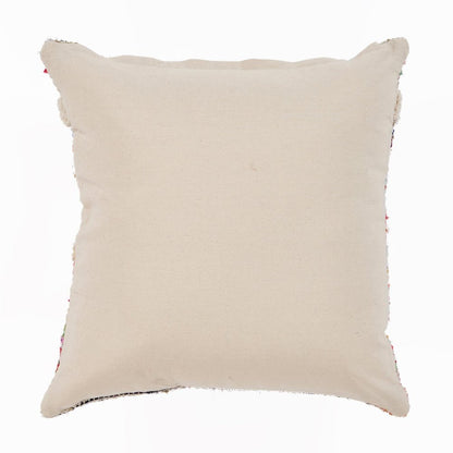 18" Blue And White Diamond Cotton Throw Pillow