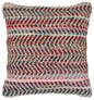 18" Blue and Red Throw Pillow