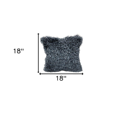 18" Blue Throw Pillow