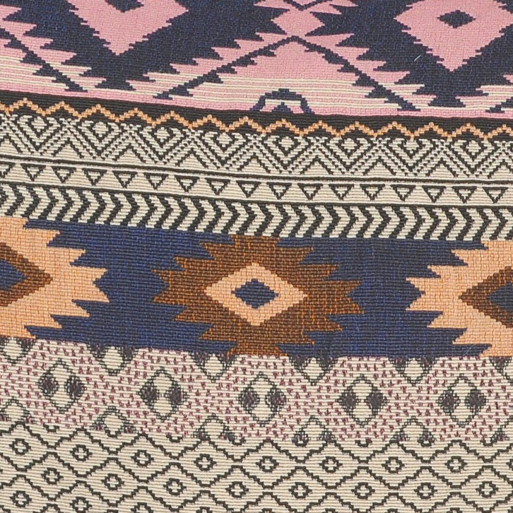 20" Black and Yellow Throw Pillow with Tassels