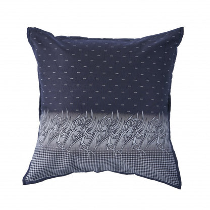 20" Black and Yellow Throw Pillow with Tassels