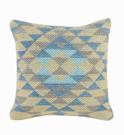 20" Black and Yellow Throw Pillow with Tassels