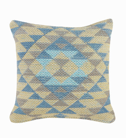 20" Black and Yellow Throw Pillow with Tassels