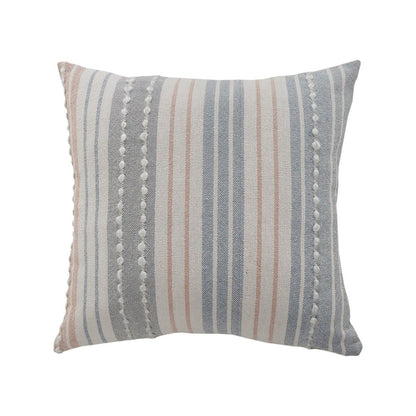 20" Yellow and White Throw Pillow