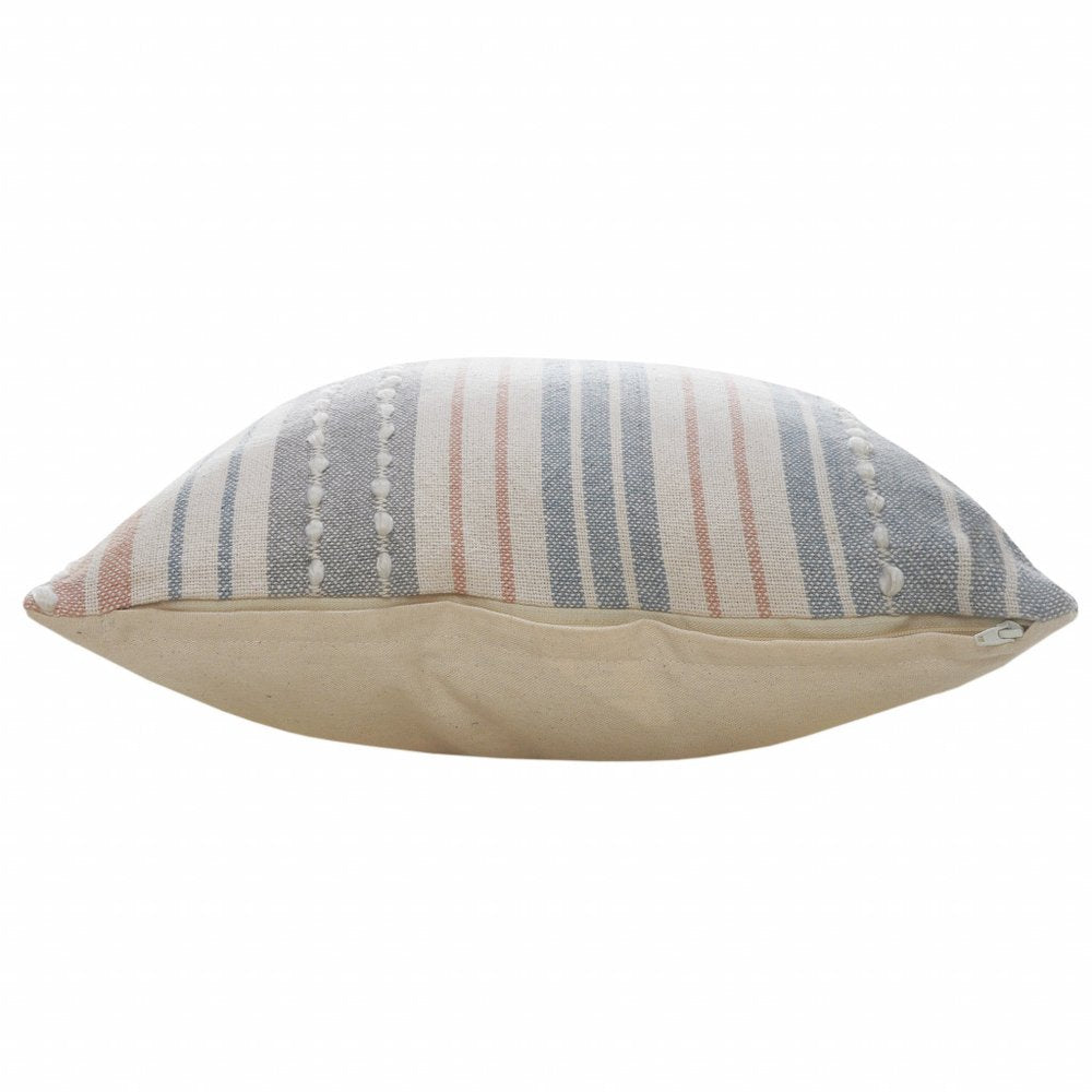 20" Yellow and White Throw Pillow