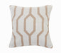 20" Black And White Cotton Geometric Throw Pillow