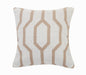 20" Black And White Cotton Geometric Throw Pillow