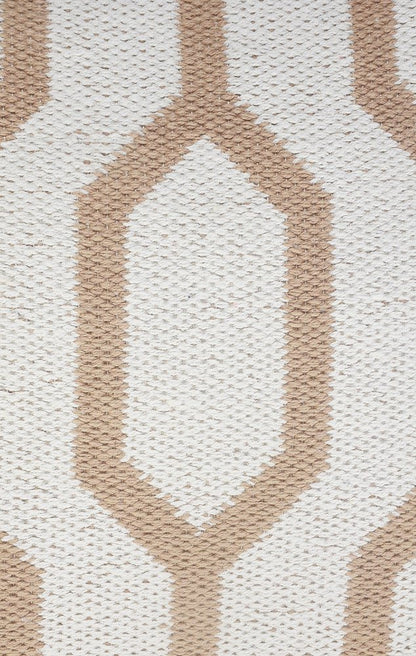 20" Black And White Cotton Geometric Throw Pillow