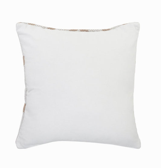 20" Black And White Cotton Geometric Throw Pillow