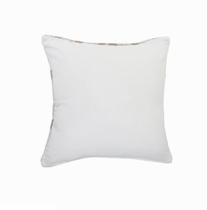 20" Black And White Cotton Geometric Throw Pillow