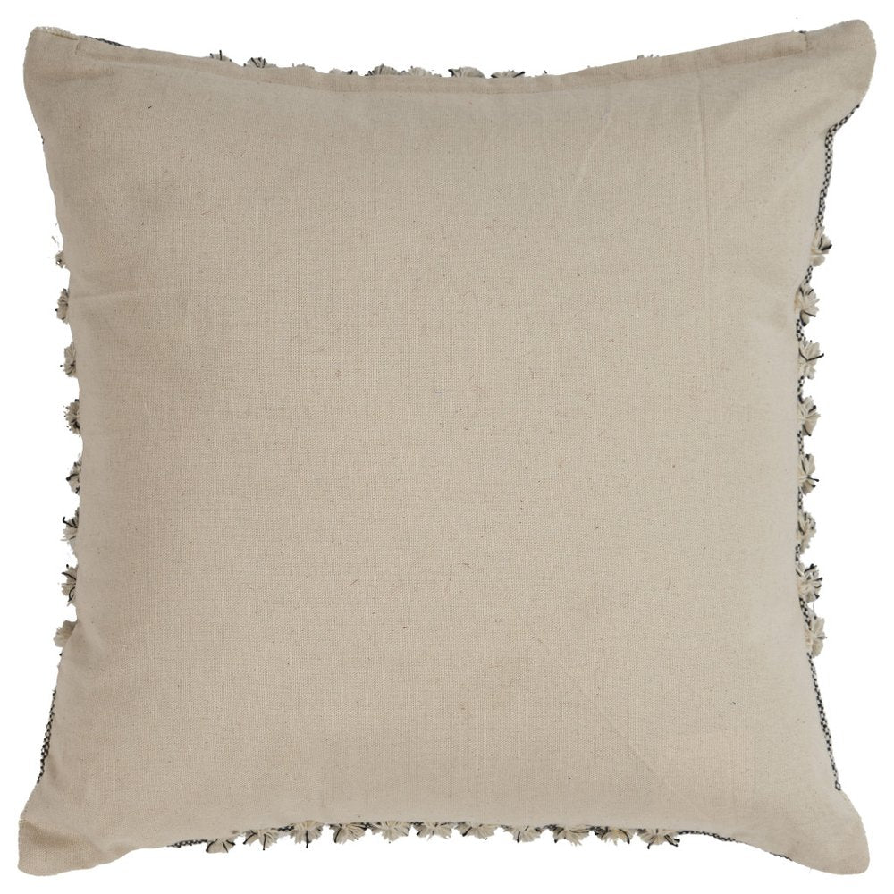 18" Black and Off White Throw Pillow