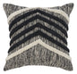 18" Black and Off White Throw Pillow