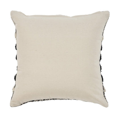 18" Black and Off White Throw Pillow