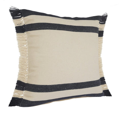20" Blue and White Throw Pillow
