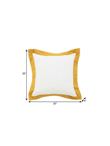20" Black and White Throw Pillow