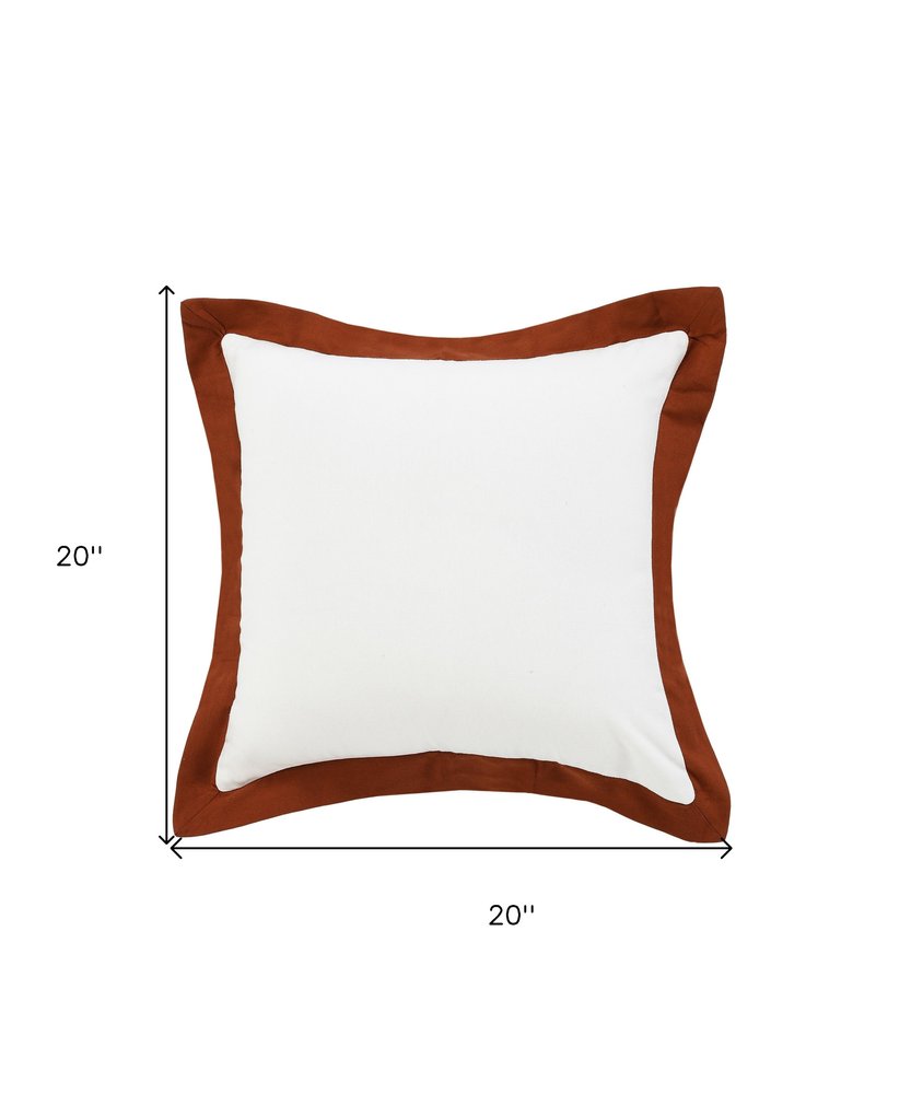 20" Black and White Throw Pillow