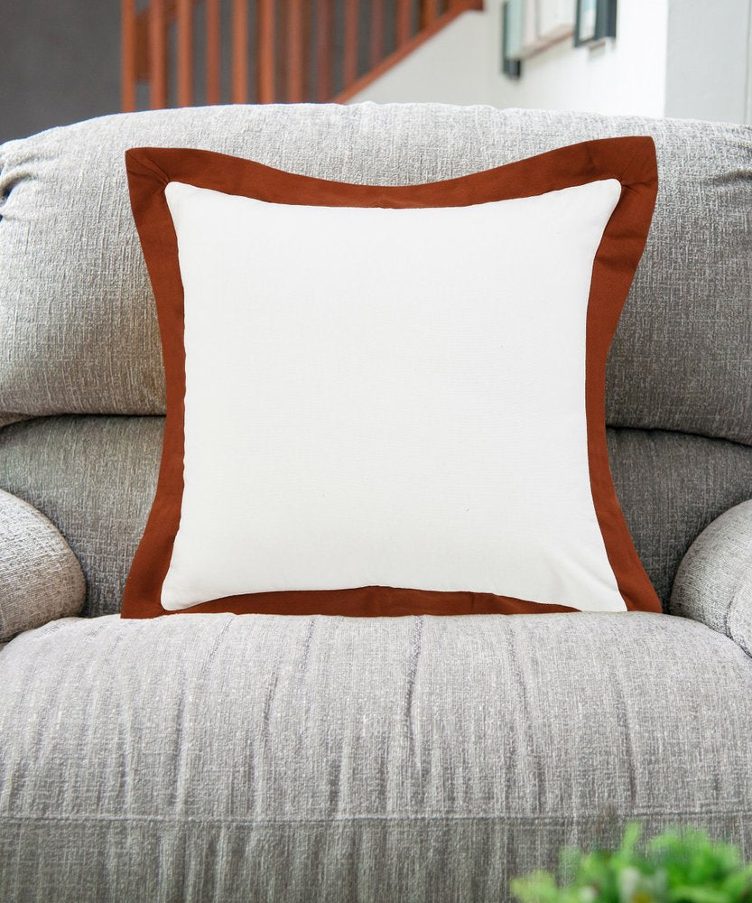 20" Black and White Throw Pillow