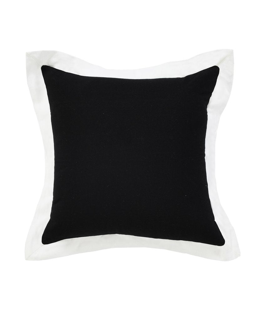 20" Black and White Throw Pillow