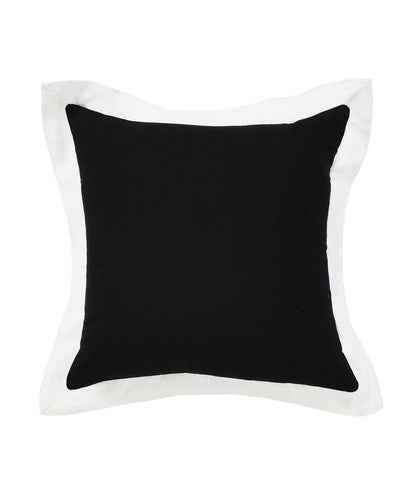 20" Black and White Throw Pillow