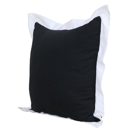 20" Black and White Throw Pillow