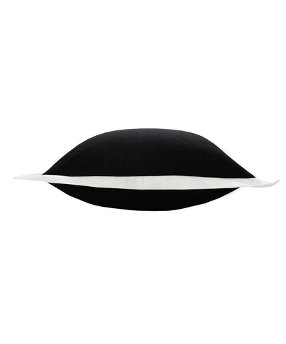 20" Black and White Throw Pillow
